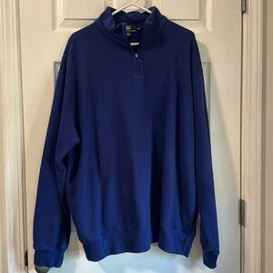 Men’s Polo by Ralph Lauren zippered pullover. Royal blue. Size XXL